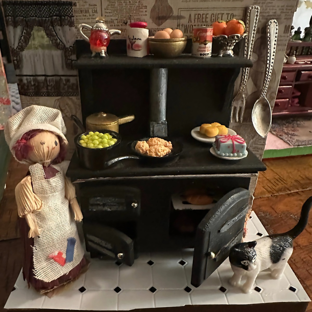 Country Kitchen Diorama by Lenora Griffin