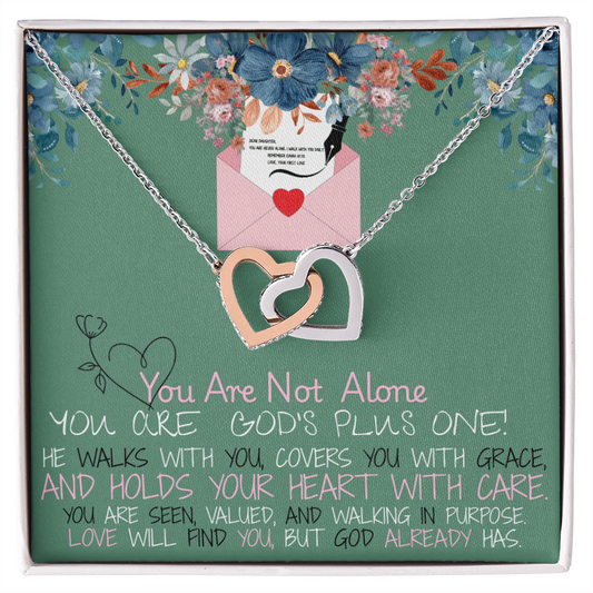 God's Plus One Heart Necklace